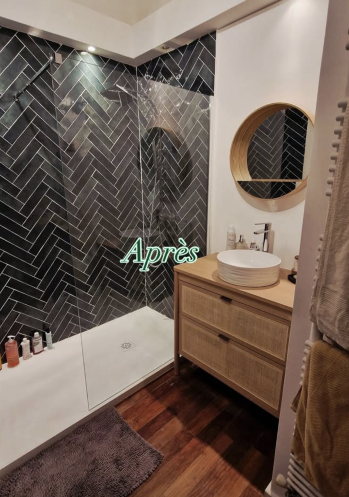 Salle de bain après